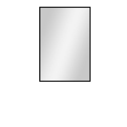 Miroir mural noir minimaliste