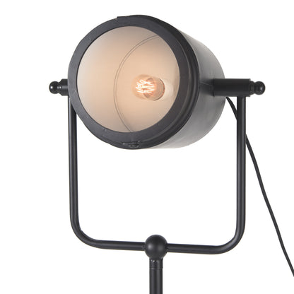 Lampadaire de 61 po noir pour décor de cinéma