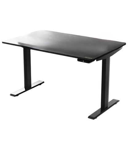 Bureau debout réglable en acier inoxydable noir de 30 po