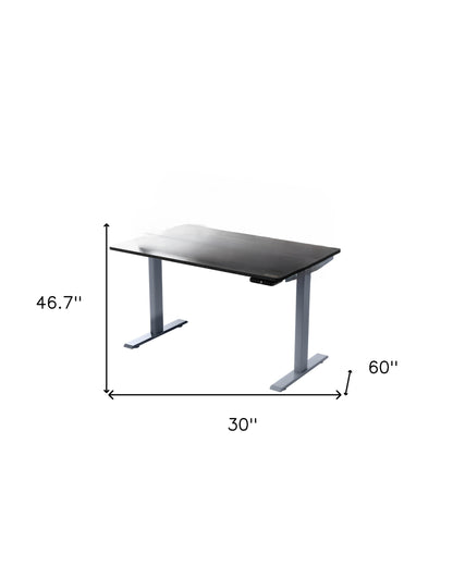 Premier 45" Gray Dual Motor Electric Office Adjustable Standing Desk