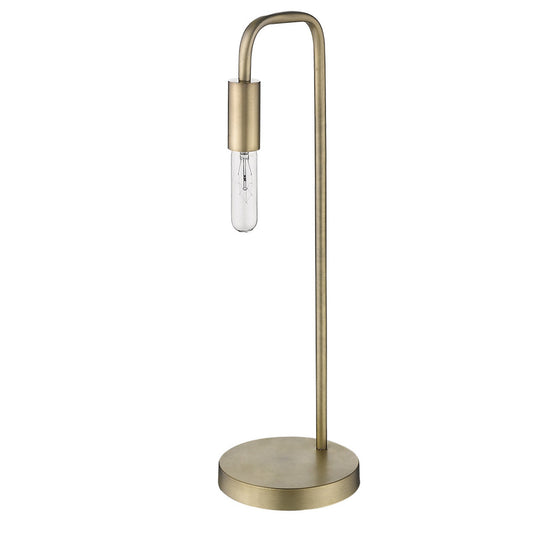 26" Brass Metal Table Lamp