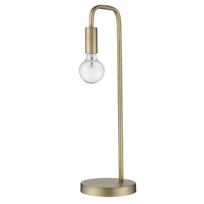 26" Brass Metal Table Lamp