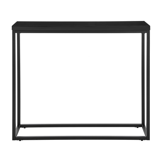 35" Black Frame Console Table