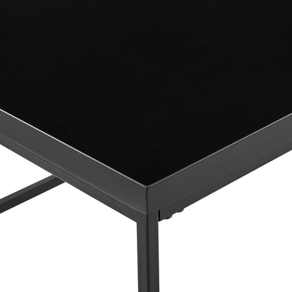 Table d'appoint carrée noire de 20 po