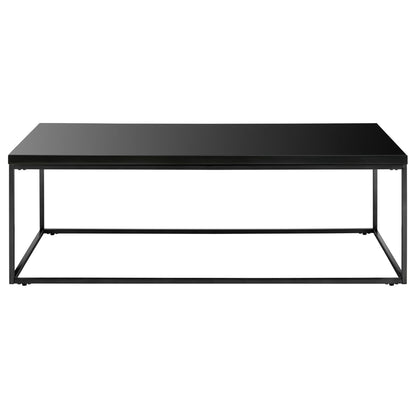 Table basse en métal noir de 47 po