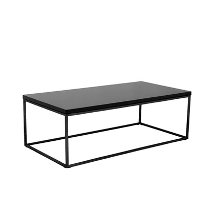 Table basse en métal noir de 47 po