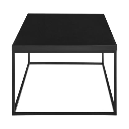 Table basse en métal noir de 47 po