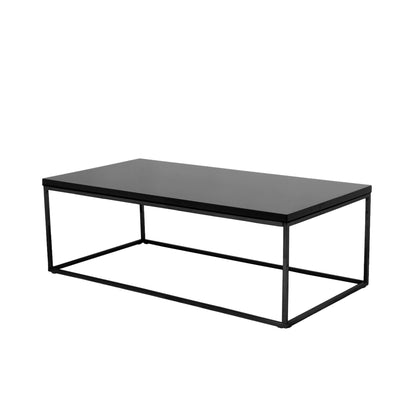 Table basse en métal noir de 47 po