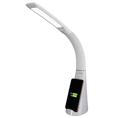 Lampe de bureau à LED blanche contemporaine désinfectante et rechargeable