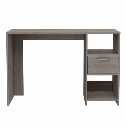 Bureau d'ordinateur gris clair de 43 po