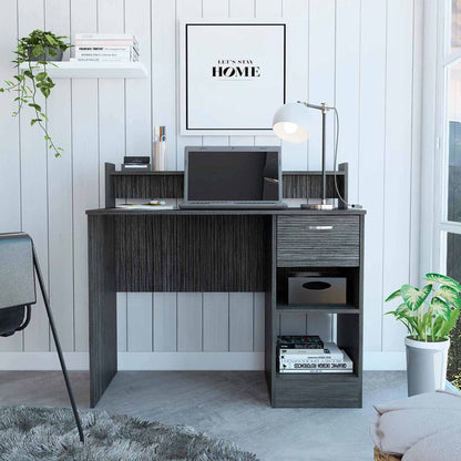 Bureau d'ordinateur en graphite de 40 po