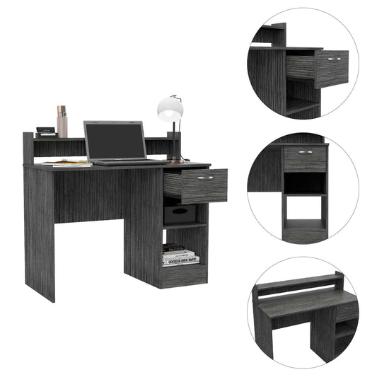 Bureau d'ordinateur en graphite de 40 po