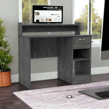 Bureau d'ordinateur en graphite de 40 po