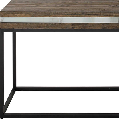 47" Brown and Black Frame Console Table