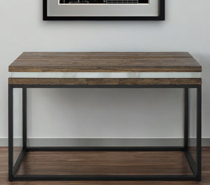 47" Brown and Black Frame Console Table