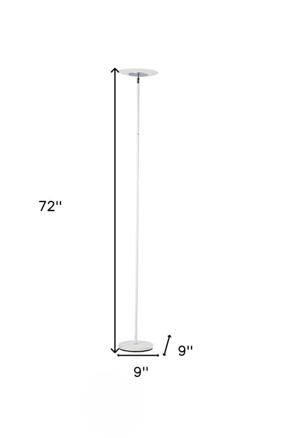 72" White LED Torchiere Floor Lamp