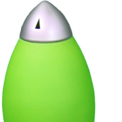 Lampe de chevet en acrylique vert de 11 pouces avec abat-jour vert