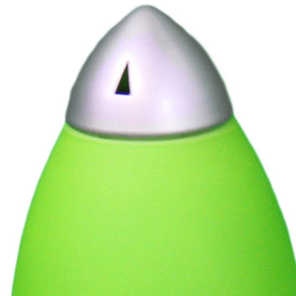 Lampe de chevet en acrylique vert de 11 pouces avec abat-jour vert