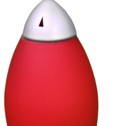 Lampe de chevet en acrylique rouge de 11 pouces avec abat-jour rouge