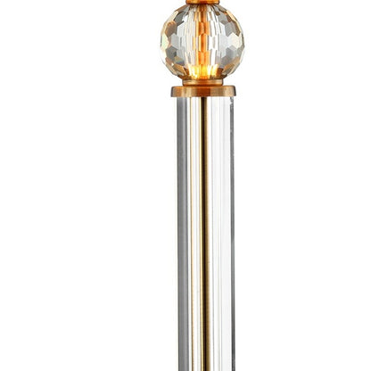 Lampe de bureau d'appoint en cristal doré