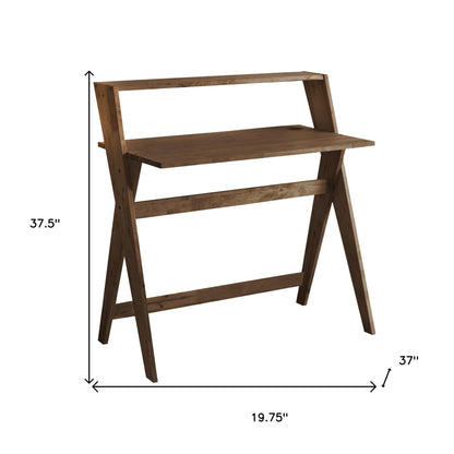 Bureau d'écriture en bois expresso de 20 po