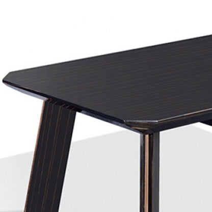 Table basse moderne noire et or rose