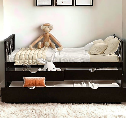 Espresso Twin Bed with Trundle