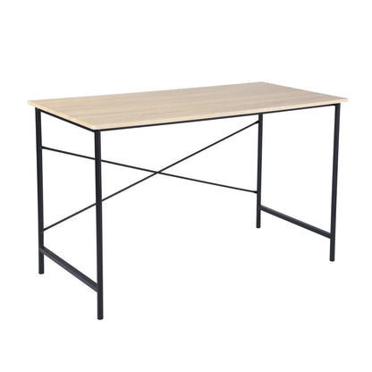 Bureau d'ordinateur marron et noir de 48 po