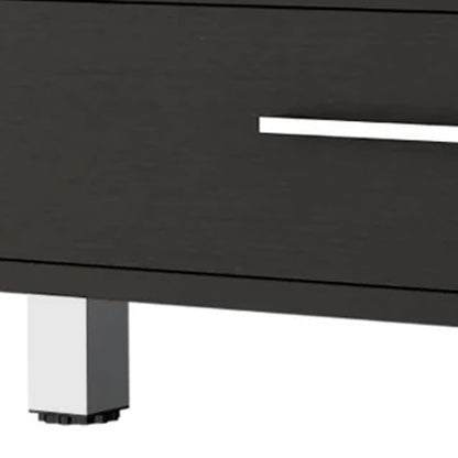 Table basse noire de 24 po avec tiroir