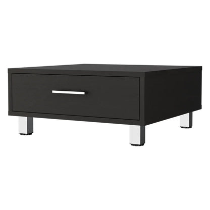 Table basse noire de 24 po avec tiroir