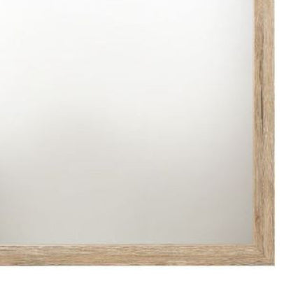 Miroir de commode carré naturel de 40 po