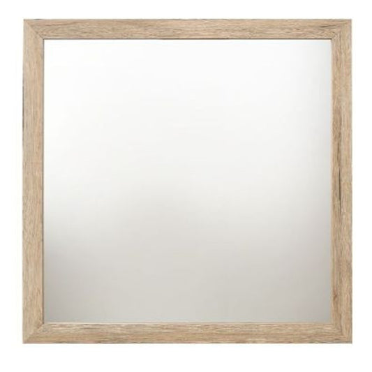 Miroir de commode carré naturel de 40 po