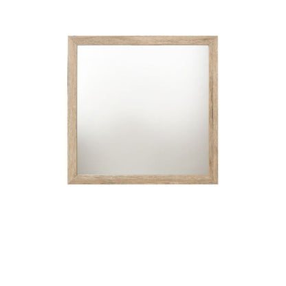 Miroir de commode carré naturel de 40 po