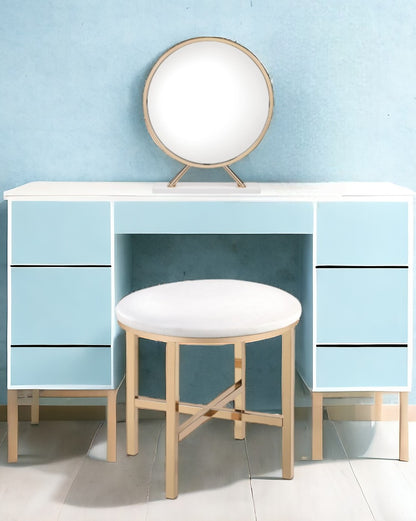 Miroir de table rond de 16 pouces pour le maquillage et le rasage