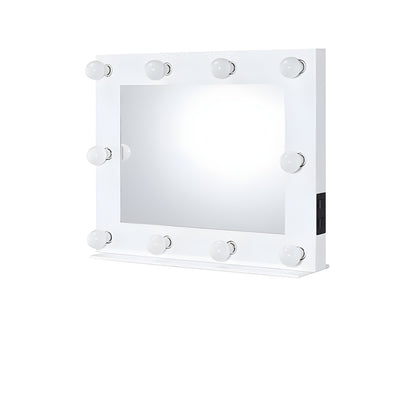 Miroir d'appoint au fini blanc de 26 po