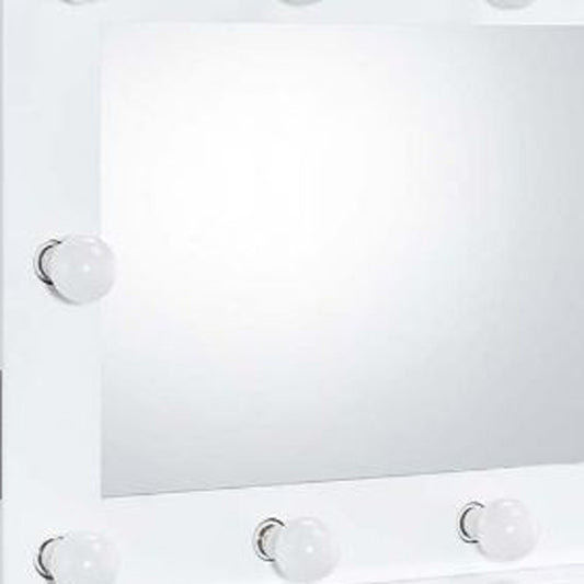 Miroir d'appoint au fini blanc de 26 po