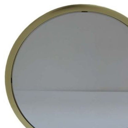 Miroir de table rond en fausse fourrure de 19 po, finition rose et or, miroir de rasage pour maquillage