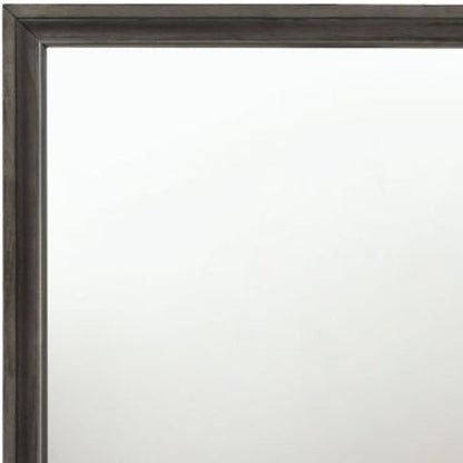 Miroir de commode gris de 36 po