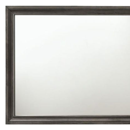 Miroir de commode gris de 36 po