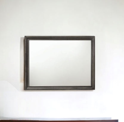 Miroir de commode gris de 36 po