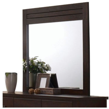 Miroir de commode rectangulaire en acajou