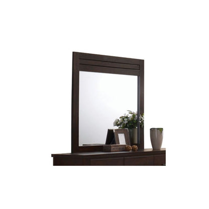 Miroir de commode rectangulaire en acajou