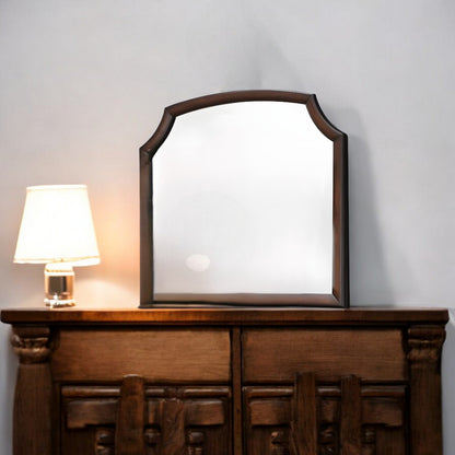 Miroir de commode irrégulier expresso de 37 po