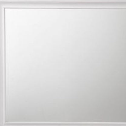 Miroir de commode blanc de 36 po