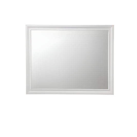 Miroir de commode blanc de 36 po