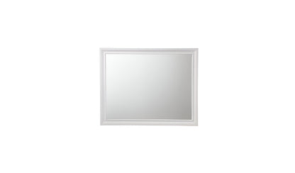 Miroir de commode blanc de 36 po