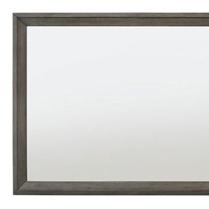 Miroir de commode en chêne gris de 32 po