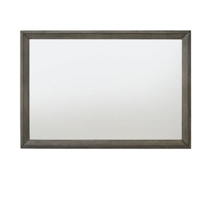 Miroir de commode en chêne gris de 32 po