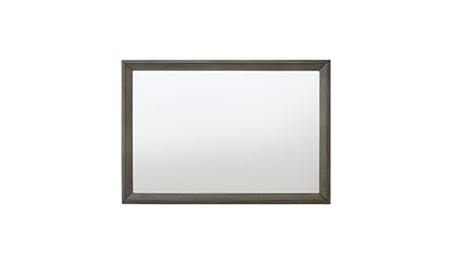 Miroir de commode en chêne gris de 32 po