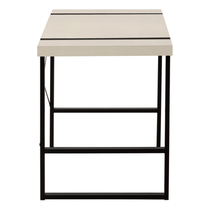 Bureau d'ordinateur taupe et noir de 49 po